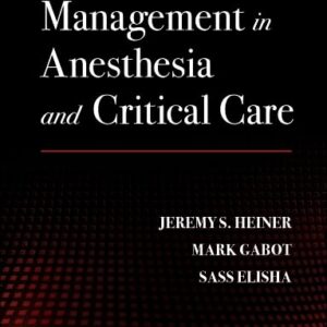 Emergency Management in Anesthesia and Critical Care, 1st Edition