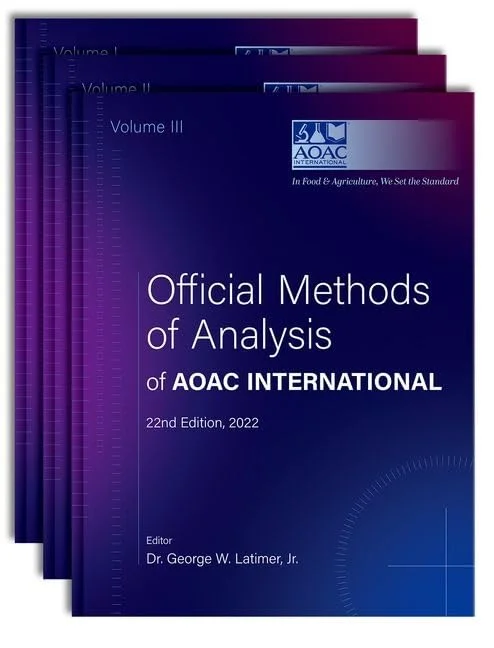 Official Methods Of Analysis Of AOAC International, 3 Vol. Set, 22nd Edition, 2023